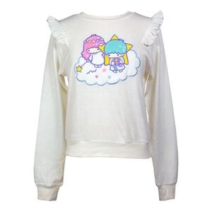 New JapanLA Little Twin Stars Ruffle Sweater SMALL